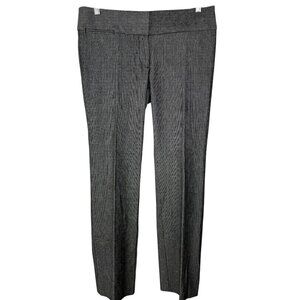 Loft "Marisa" Black and White houndstooth slim dress pant size 6